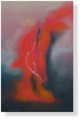 (62) Vulkangewitter,
40 x 30 cm 2011 (62) Vulkangewitter,
40 x 30 cm 2011